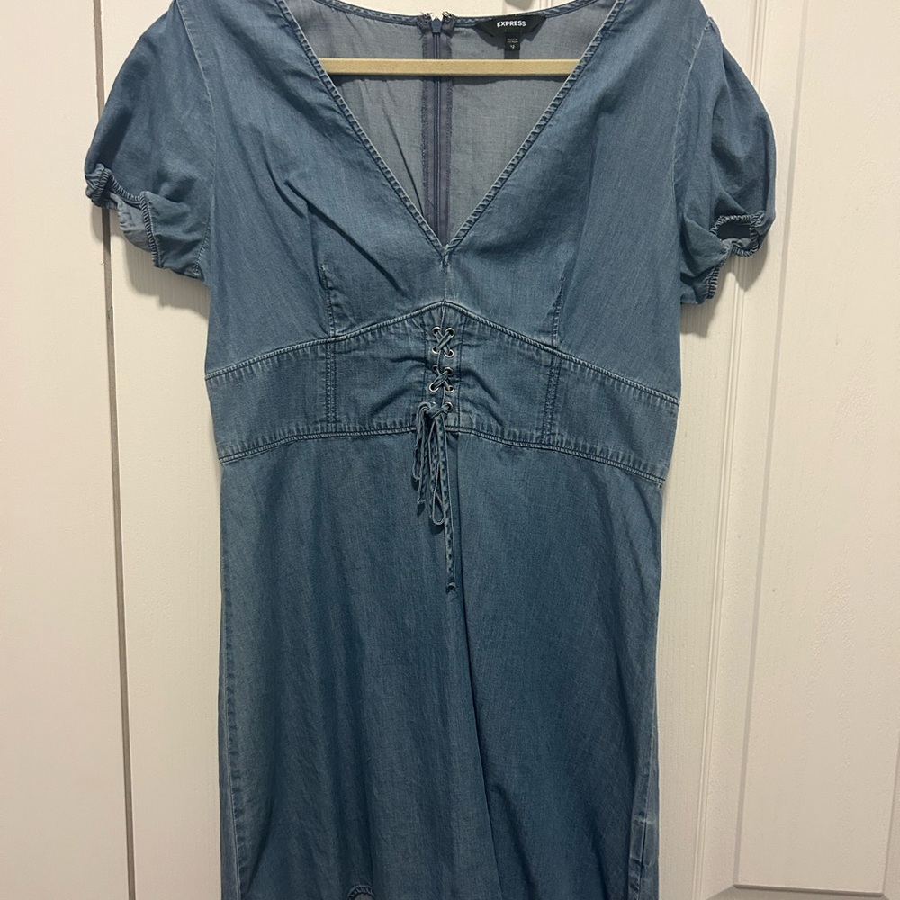 Express Denim Midi Dress